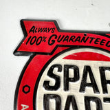 Vintage Style Spare Parts Industries Metal Garage Sign