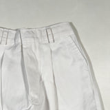 Vintage 80's Youth White Pleated Cotton Dressy Pants