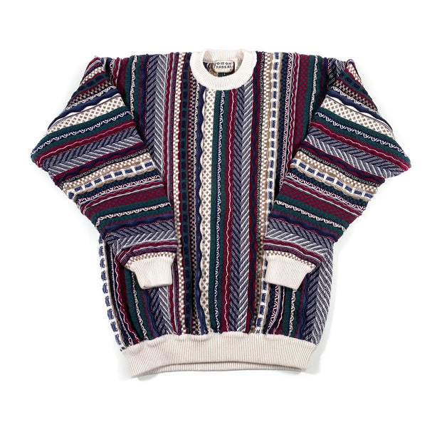Vintage John Ashford Men's 3D Knit Colorful Sweater Coogi