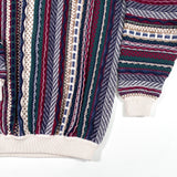Vintage 90's Cotton Trader Coogi Style 3D Crewneck Sweater