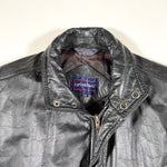 Vintage 80's Carl Michaels Black Leather Jacket