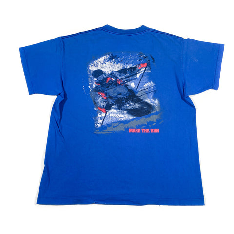 Vintage 90's Marlboro Compass Skiing Pocket T-Shirt