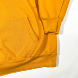 Vintage 80's Bricks Plain Gusseted Yellow Hoodie Sweatshirt