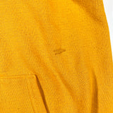 Vintage 80's Bricks Plain Gusseted Yellow Hoodie Sweatshirt