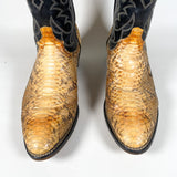 Vintage 90's Santa Fe Boot Co Python Snake Leather Boots