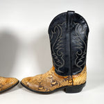 Vintage 90's Santa Fe Boot Co Python Snake Leather Boots