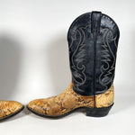 Vintage 90's Santa Fe Boot Co Python Snake Leather Boots