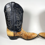 Vintage 90's Santa Fe Boot Co Python Snake Leather Boots