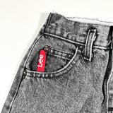 Vintage 80's Lee Youth Black Acid Wash Denim Jeans