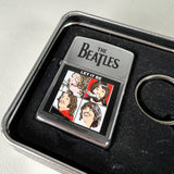 Vintage 1996 The Beatles Let It Be Keychain & Zippo Lighter