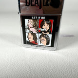 Vintage 1996 The Beatles Let It Be Keychain & Zippo Lighter