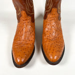 Modern Y2K Tony Lama Ostrich Western Cowboy Boots