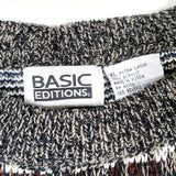Vintage 90's Basic Editions Striped Crewneck Sweater