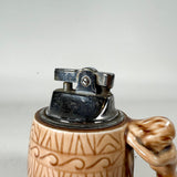 Vintage 50s OMSCOLITE Nude Pin-Up Barrel Table Lighter