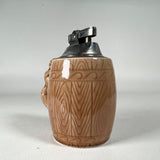 Vintage 50s OMSCOLITE Nude Pin-Up Barrel Table Lighter