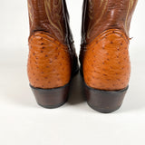 Modern Y2K Tony Lama Ostrich Western Cowboy Boots