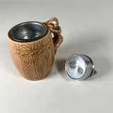 Vintage 50s OMSCOLITE Nude Pin-Up Barrel Table Lighter