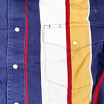 Vintage 80's Wrangler Vertical Stripe Pearl Snap Shirt