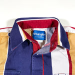 Vintage 80's Wrangler Vertical Stripe Pearl Snap Shirt