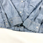 Vintage 80's Levi’s Dry Goods Chambray Snap Western Shirt