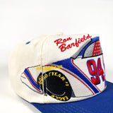 Vintage 90's Ron Barfield NASCAR Autographed Hat