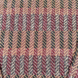 Vintage 90s Natural Issue Burgundy Orange Geometric Pattern Knit Sweater