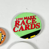 Vintage 90's NASCAR Racing & Daytona Speed Week Button Lot