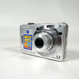 Modern 2007 Sony Cyber-shot DSC-W55 7.2MP Silver Digital Camera