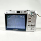 Modern 2007 Sony Cyber-shot DSC-W55 7.2MP Silver Digital Camera