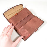 Vintage 90's Dooney & Bourke Pebbled Leather Brown Wallet