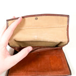 Vintage 90's Dooney & Bourke Pebbled Leather Brown Wallet