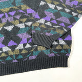 Vintage 90s AREA Abstract Geometric Pattern Knit Sweater