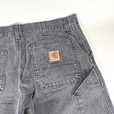 Vintage Y2K Carhartt B25 Faded Black Utility Carpenter Shorts