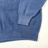 Vintage 90s Enro Blue Textured Cotton Crewneck Sweater