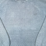 Vintage 90s Enro Blue Textured Cotton Crewneck Sweater