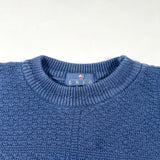 Vintage 90s Enro Blue Textured Cotton Crewneck Sweater