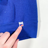 Vintage 90's Russell Athletic Royal Blue Plain Crewneck Sweatshirt