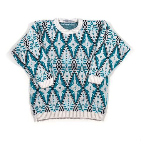 Vintage 80's Justin Allen Diamond Sweater