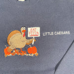 little caesars eat pizza turkey halloween thanksgiving