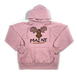 Vintage 80's Maine Vacationland Moose Hoodie Sweatshirt