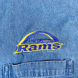 Vintage 90's St. Louis Rams Denim Shirt