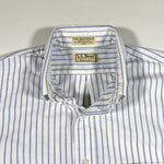 Vintage 90's LL Bean Striped Short Sleeve Button Up Shirt