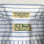 Vintage 90's LL Bean Striped Short Sleeve Button Up Shirt