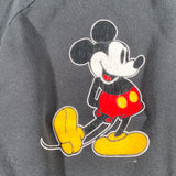 Vintage 80's Mickey Mouse Striped Sleeve Crewneck Sweatshirt