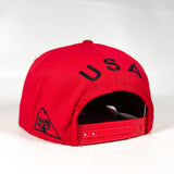 Vintage 90's Rocky Shoes & Boots USA Flag Sample Snapback Hat