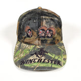 Vintage Y2K Winchester Turkey Hunting Mossy Oak Camo Trucker Hat