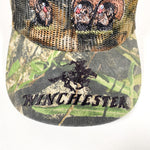 Vintage Y2K Winchester Turkey Hunting Mossy Oak Camo Trucker Hat