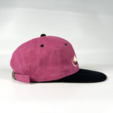 Vintage 90’s Massanutten Strapback Pink Black Logo Hat