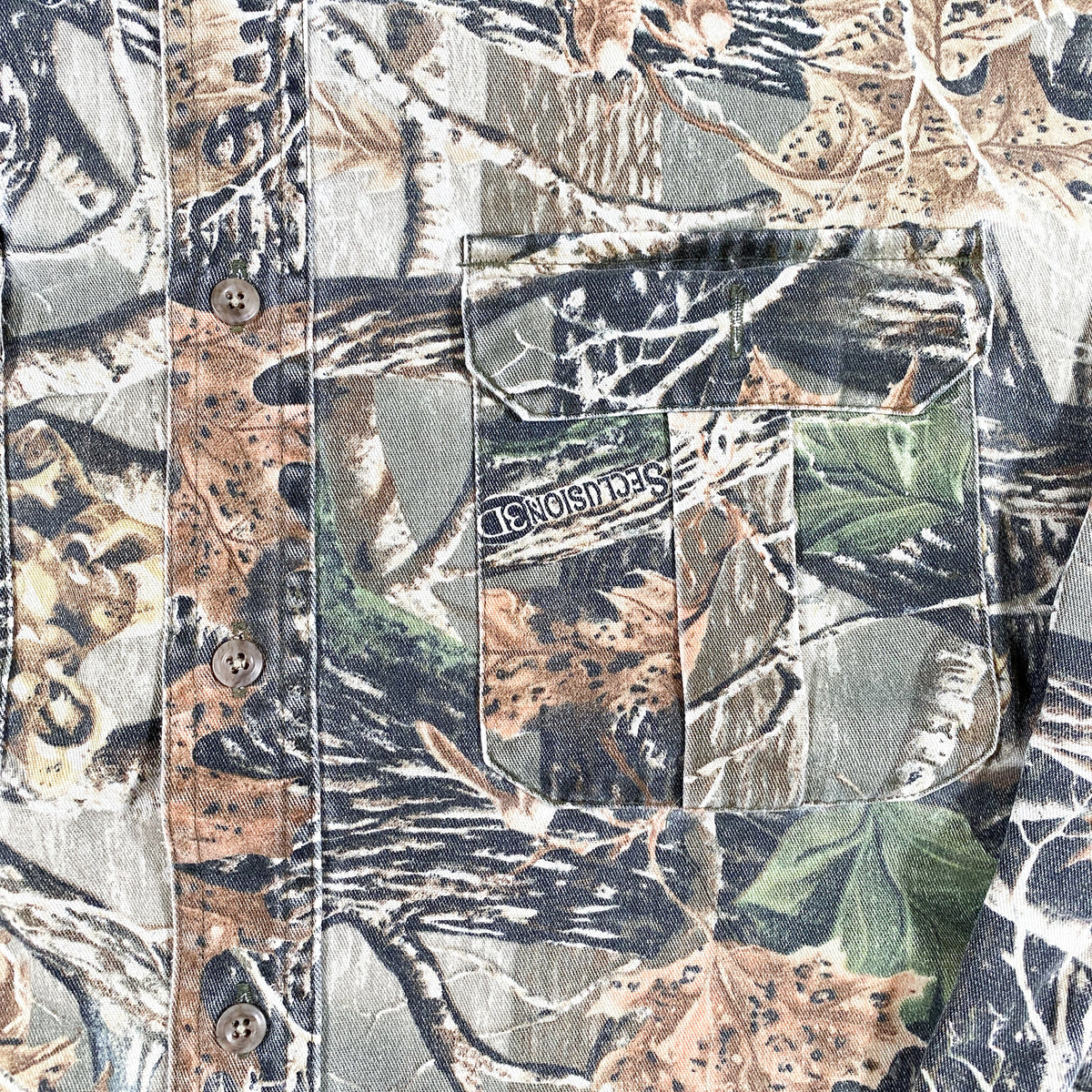 Vintage Y2K Cabela's Seclusion 3D Tree Camo Button Up Shirt ...