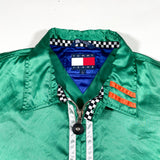 Vintage 90's Tommy Hilfiger Racing Gear Satin Jacket